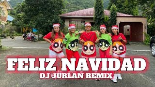 FELIZ NAVIDAD  DJ JURLAN REMIX  CHRISTMAS REMIX  DANCE FITNESS RF Dance Fitness [upl. by Nodyarb34]