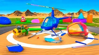 Helicopter Assembly Learn Colors for Children Cartoon for Kids Learning Cartoons [upl. by Draneb796]