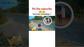 Road safety crossing 🥺🥺trendingshorts cctvcamera minishorts viralshort feedshorts [upl. by Sprage]