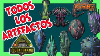 ARTEFACTOS Lost Island TODOS español ARK [upl. by Otiv357]