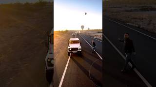 What happens when Hot Air Balloon Lands on the Highway Balon’la otoyola iniş yaptık cappadocia [upl. by Elamrej]