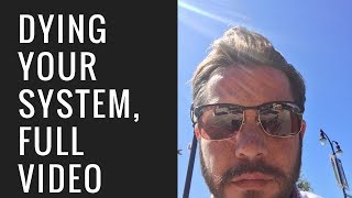 Hair Replacement Mens Hair System Review Dying Your System Full Video [upl. by Zailer851]