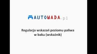 VAG  Regulacja wskazań poziomu paliwa w baku wskaźnik [upl. by Iam]