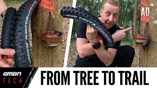 Vittoria How A Tyre Is Made  From Tree To Trail [upl. by Elleinod332]