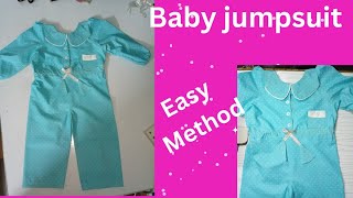 Baby Jumpsuit  Dungaree Dress Cutting and Stitching With Bottom Placket [upl. by Reinnej]