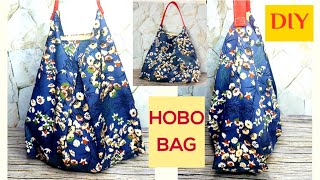 DIY NEWEST DESIGN HOBO BAG  Complete tutorial sewing bag from home DiyideaswithYana [upl. by Cobbie696]