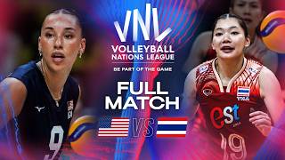 🇺🇸 USA vs 🇹🇭 Thailand  2024 VNL  Full Match Women [upl. by Bach]