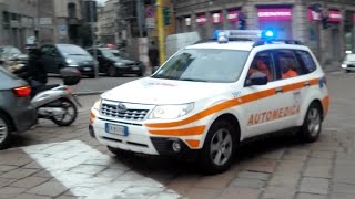 Automedica 118 Milano in emergenza  ALS car responding code 3 [upl. by Nair]