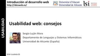 Usabilidad web consejos [upl. by Felice512]