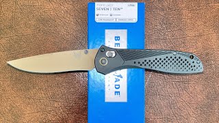 Benchmade 710FE2401 Limited Edition Seven  Ten Flat Dark Earth Knife Review [upl. by Ardnovahs]