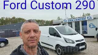 Ford Custom Van For Sale White L1H1 SWB 22 Diesel Air Con Ex Fleet Full History Finance Delivery [upl. by Ahseken258]