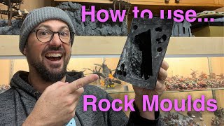 How to use woodland scenic rock moulds  wargaming terrain [upl. by Penman]