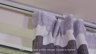 How to hang curtains on a motorized track [upl. by Karb]