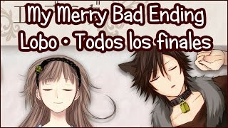 My Merry Bad Ending 🐺 Otome en españolNovela Visual Ruta Lobo 100 [upl. by Ylrebme156]