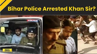 Khan Sir Arrested Faisal Khan Aka Khan Sir Detained amp Released By Bihar Police Amid BPSC Protests [upl. by Alliuqa218]