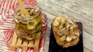 Italian marinated mushrooms the best way to preserve them [upl. by Nnairak]