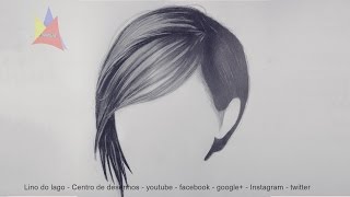 Como desenhar cabelo realista  Narrado passo a passo simples [upl. by Aicnilav514]