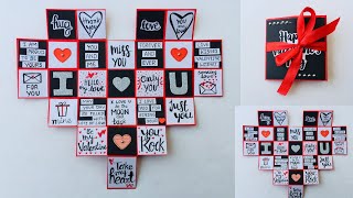 Beautiful Handmade Valentines Day Card IdeaDiy Greeting Cards For Valentine’s Day [upl. by Nojid]