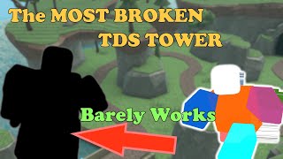 The Most BROKEN TOWER In THE GAME  Tower Defense Simulator [upl. by Enamrahc517]