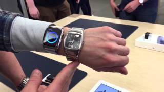 HD Apple Watch 42mm on Small Wrist Compared to DNKY Analogue watch Hands On [upl. by Poliard]