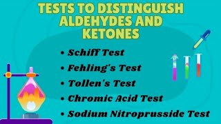 Tests to differentiate aldehydes and ketones [upl. by Lupe397]