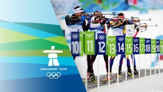 Mens Biathlon  10Km Sprint Highlights  Vancouver 2010 Winter Olympic Games [upl. by Jemy]