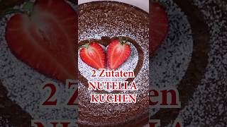 2 Zutaten NUTELLA KUCHEN  2 ingredientes cake shorts [upl. by Nohsauq]