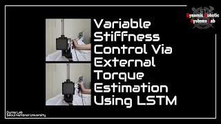 ICRA Variable Stiffness Control via External Torque Estimation Using LSTM Experimental Video [upl. by Evot15]