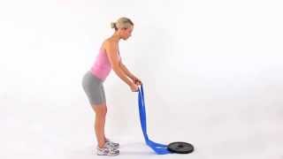 How to do a double arm bent over row with band [upl. by Raeann452]