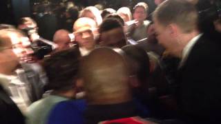 Chisora Haye after fight with Adam Booth [upl. by Harwilll]