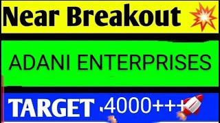 ADANI ENTERPRISES SHARE LATEST NEWS TODAYADANI ENTERPRISES SHARE ANALYSISADANI EN SHARE TARGET [upl. by Noillid]