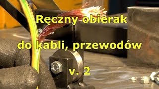 Nacinak ręczny do izolacji kabli  przewodów V2 Hand wire stripping machine [upl. by Laikeze]