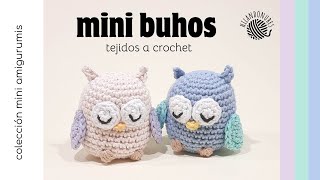 Como hacer un mini buho amigurumi a crochet ​💙​🦉 [upl. by Natka767]