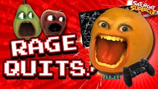 ALL The Annoying Orange RAGEQUITS Video Games [upl. by Charters]