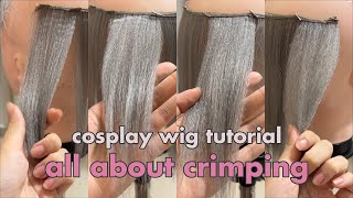 cosplay wig tutorial all about crimping [upl. by Russ]