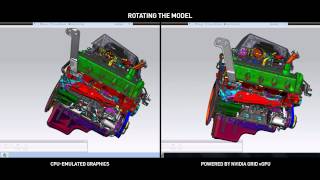 NVIDIA GRID vGPU vs CPU Only  Siemens NX Horizon View with VMware Horizon amp vSphere [upl. by Glenn748]