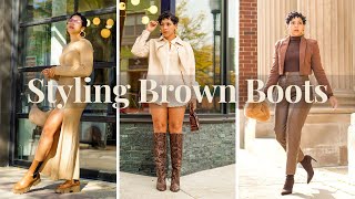 11 Outfit Ideas for How to Style Brown Boots  Brown Boots Outfits for Pear Shaped Women [upl. by Asetal]