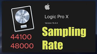 Logic Pro X  How to Change Sampling Rate English Audio [upl. by Burch]