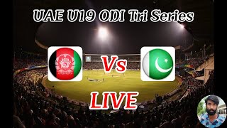 Under19 TriSeries in UAE 2024  Pakistan Under19 vs Afghanistan Under19 [upl. by Gwen596]