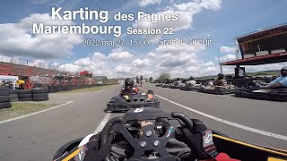 Mariembourg  Karting des Fagnes  20220527 Session 22  1500 [upl. by Aliban]