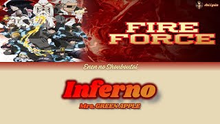 Enen no Shouboutai  OP1  Inferno Lyrics KanRomPTBR [upl. by Nnaegroeg]