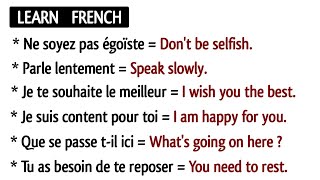 French Phrases  Words with Pronunciation for Beginners  Learn French Easy [upl. by Erik101]