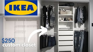 Ikea Closet Makeover  Aurdal Series Custom Closet DIY [upl. by Rogerson156]