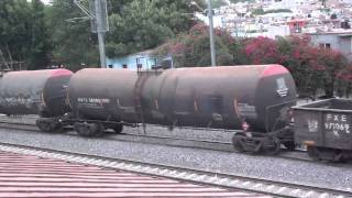 Ferromex Mixed freight Trains at Queretaro [upl. by Lorenz]