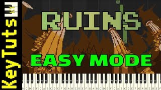 Learn to Play Ruins from Undertale  Easy Mode [upl. by Lucienne754]