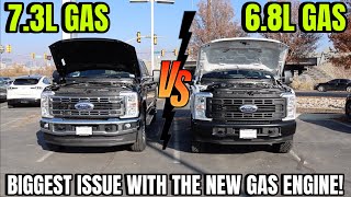 2024 Ford Super Duty 73L Gas VS 68L Gas Heres The Biggest Problem With The New Gas Engine [upl. by Rehpinnej677]