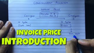 Consignment Account  Invoice Price  Financial Accounting  By Saheb Academy [upl. by Llerahs]