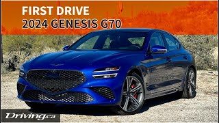 2024 Genesis G70  First Drive  Drivingca [upl. by Maximo]