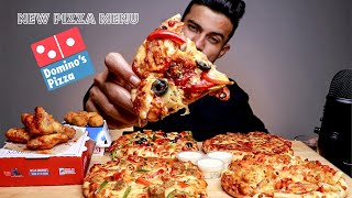 12 AM MIDNIGHT DOMINOS CRAVING MUKBANG ASMR  Dominos New Menu MUKBANG  BIG BITES  Akshanshu [upl. by Letti]