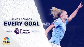 All 36 Erling Haaland goals in his recordbreaking Premier League season  NBC Sports [upl. by Nyrac]